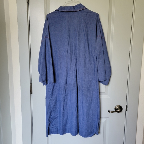 Vintage Western Chambray Dress - Picture 2 of 5